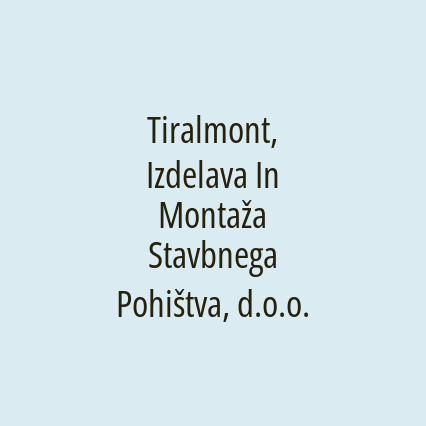 Tiralmont, Izdelava In Montaža Stavbnega Pohištva, d.o.o. - Logotip