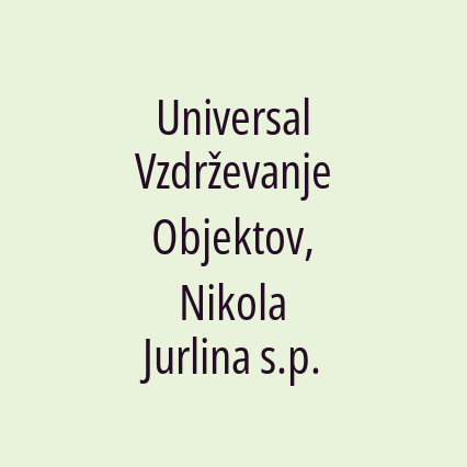 Universal Vzdrževanje Objektov, Nikola Jurlina s.p. - Logotip