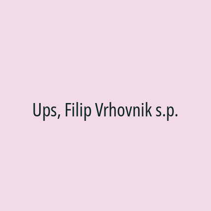 Ups, Filip Vrhovnik s.p. - Logotip