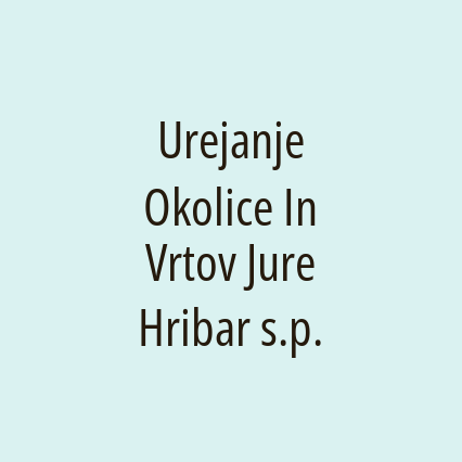 Urejanje Okolice In Vrtov Jure Hribar s.p. - Logotip