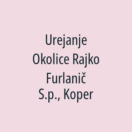 Urejanje Okolice Rajko Furlanič S.p., Koper - Logotip