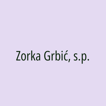 Zorka Grbić, s.p.