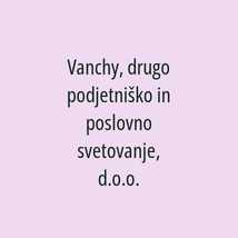 Vanchy, drugo podjetniško in poslovno svetovanje, d.o.o. - Logotip