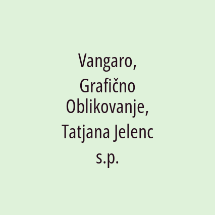 Vangaro, Grafično Oblikovanje, Tatjana Jelenc s.p. - Logotip