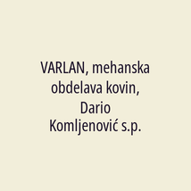 VARLAN, mehanska obdelava kovin, Dario Komljenović s.p. - Logotip