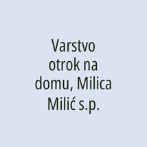 Varstvo otrok na domu, Milica Milić s.p. - Logotip