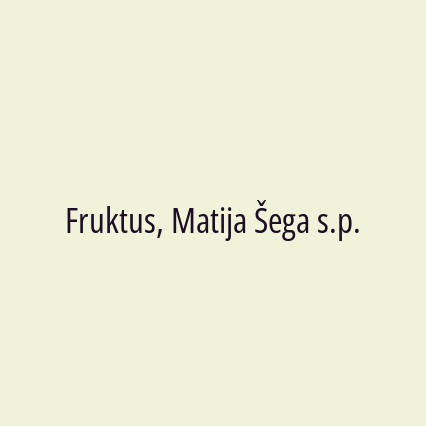 Fruktus, Matija Šega s.p. - Logotip