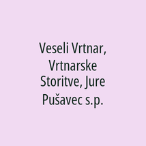 Veseli Vrtnar, Vrtnarske Storitve, Jure Pušavec s.p. - Logotip