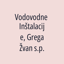 Vodovodne Inštalacije, Grega Žvan s.p. - Logotip