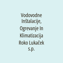 Vodovodne Inštalacije, Ogrevanje In Klimatizacija Roko Lukaček s.p. - Logotip