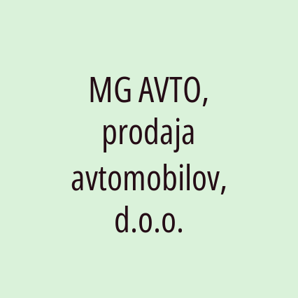 MG AVTO, prodaja avtomobilov, d.o.o. - Logotip