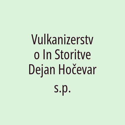 Vulkanizerstvo In Storitve Dejan Hočevar s.p. - Logotip