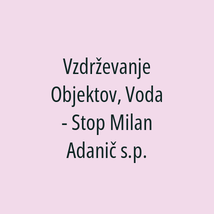 Vzdrževanje Objektov, Voda - Stop Milan Adanič s.p. - Logotip