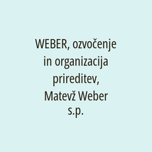 WEBER, ozvočenje in organizacija prireditev, Matevž Weber s.p. - Logotip