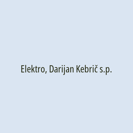 Elektro, Darijan Kebrič s.p. - Logotip