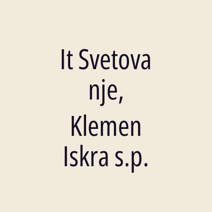 It Svetovanje, Klemen Iskra s.p.