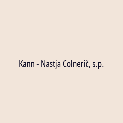 Kann - Nastja Colnerič, s.p. - Logotip