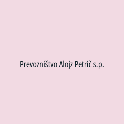 Prevozništvo Alojz Petrič s.p. - Logotip