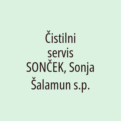 Čistilni servis SONČEK, Sonja Šalamun s.p.