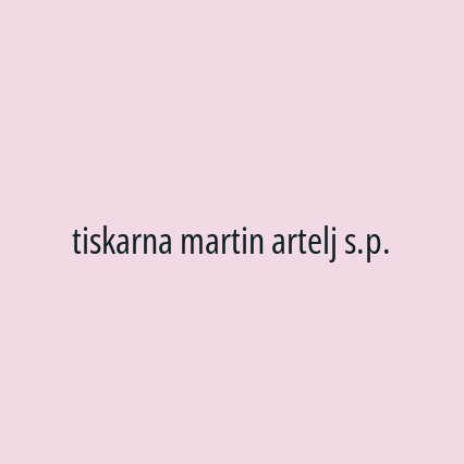 tiskarna martin artelj s.p. - Logotip