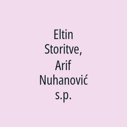 Eltin Storitve, Arif Nuhanović s.p.