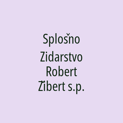 Splošno Zidarstvo Robert Žibert s.p. - Logotip