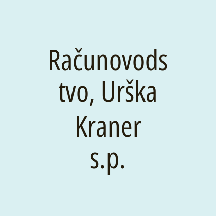 Računovodstvo, Urška Kraner s.p. - Logotip