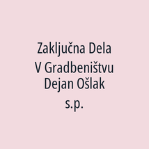 Zaključna Dela V Gradbeništvu Dejan Ošlak s.p. - Logotip