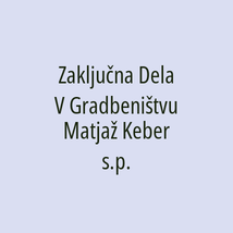 Zaključna Dela V Gradbeništvu Matjaž Keber s.p. - Logotip