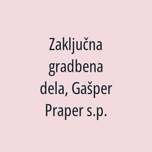 Zaključna gradbena dela, Gašper Praper s.p. - Logotip