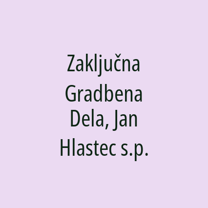 Zaključna Gradbena Dela, Jan Hlastec s.p. - Logotip