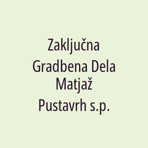 Zaključna Gradbena Dela Matjaž Pustavrh s.p. - Logotip