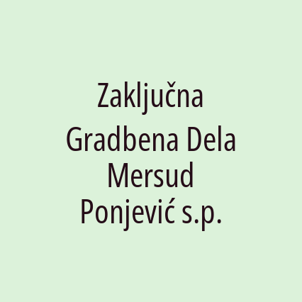 Zaključna Gradbena Dela Mersud Ponjević s.p. - Logotip