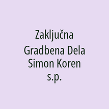 Zaključna Gradbena Dela Simon Koren s.p. - Logotip