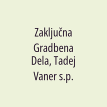 Zaključna Gradbena Dela, Tadej Vaner s.p. - Logotip