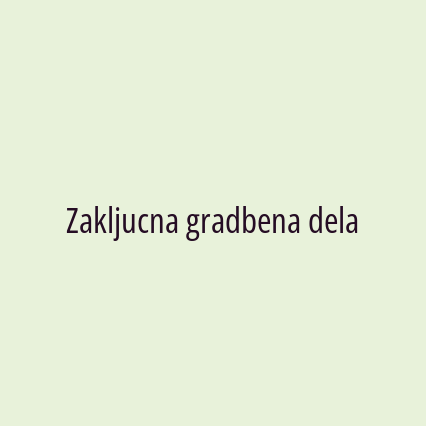 Zakljucna gradbena dela - Logotip