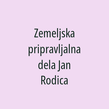 Zemeljska pripravljalna dela Jan Rodica - Logotip