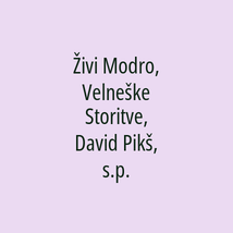 Živi Modro, Velneške Storitve, David Pikš, s.p. - Logotip