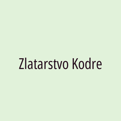 Zlatarstvo Kodre - Logotip