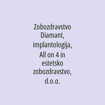 Zobozdravstvo Diamant, implantologija, All on 4 in estetsko zobozdravstvo, d.o.o. - Logotip