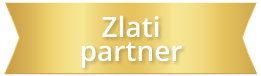 Golden partner ribbon